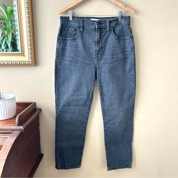 Madewell The Perfect Vintage Crop Jeans in Black Gray Sumner Wash Size 29 - Picture 3 of 16